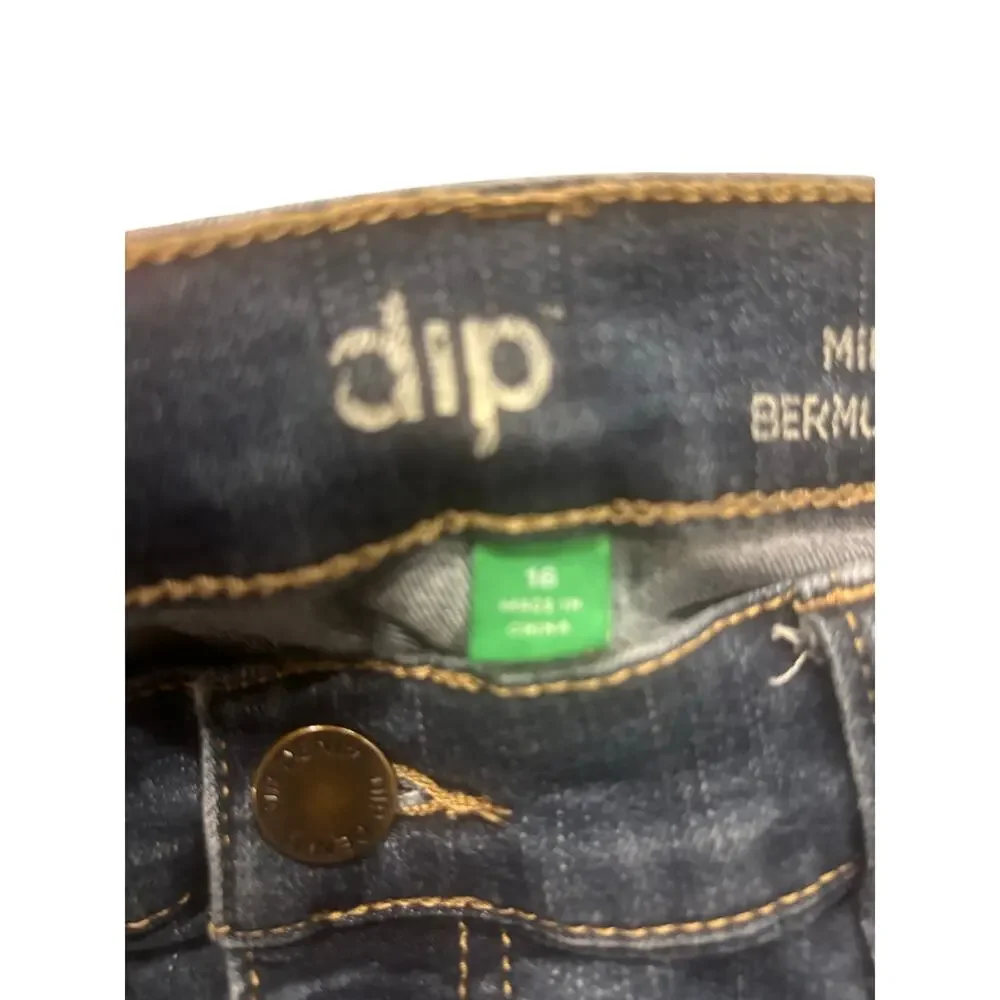 Dip mid-rise cuffed Women's Denim Shorts Size 16
